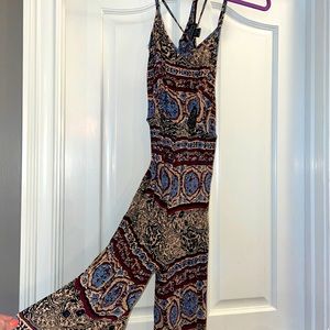 WOMENS BOHO JUMPSUIT SIZE MEDIUM